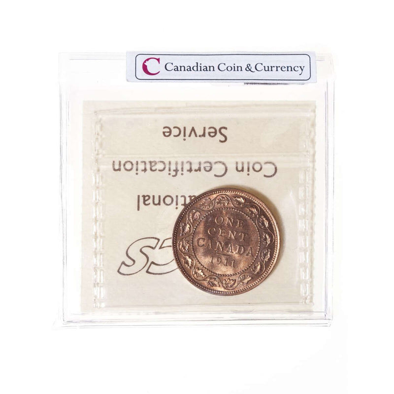 1 cent 1911  ICCS MS-65