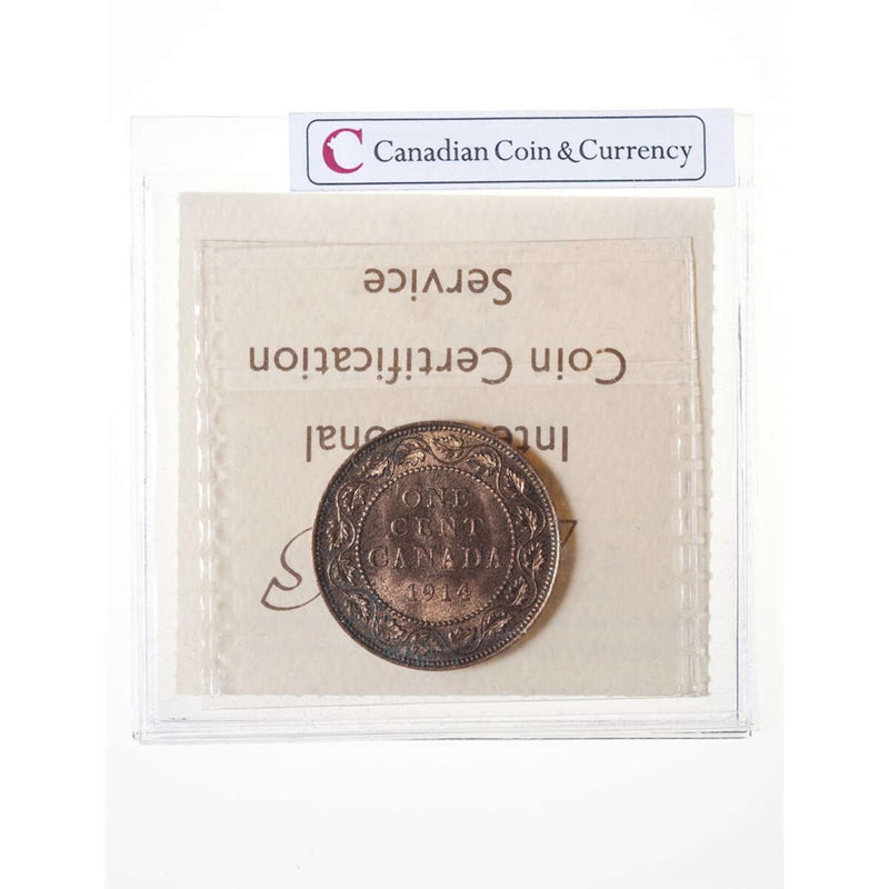 1 cent 1914  ICCS MS-64
