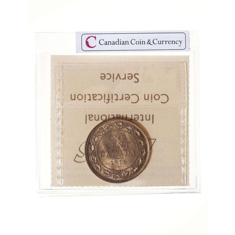 1 cent 1916  ICCS MS-65