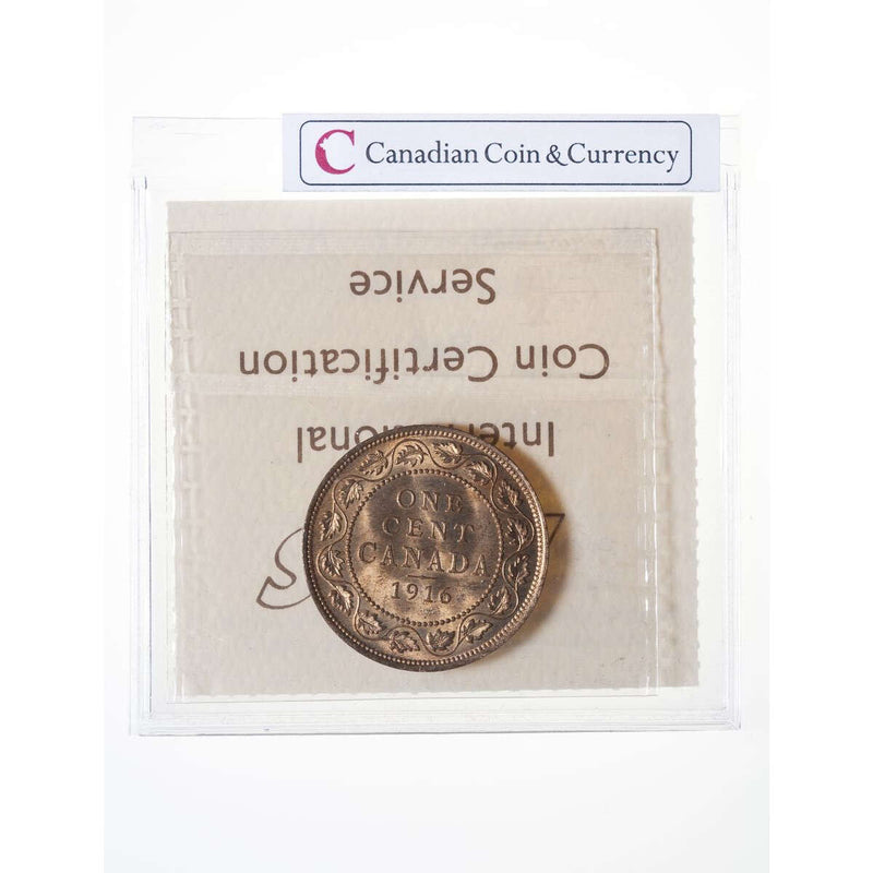 1 cent 1916  ICCS MS-65