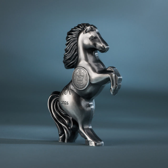 2026 1000 Togrog Year of the Horse - Pure Silver Coin