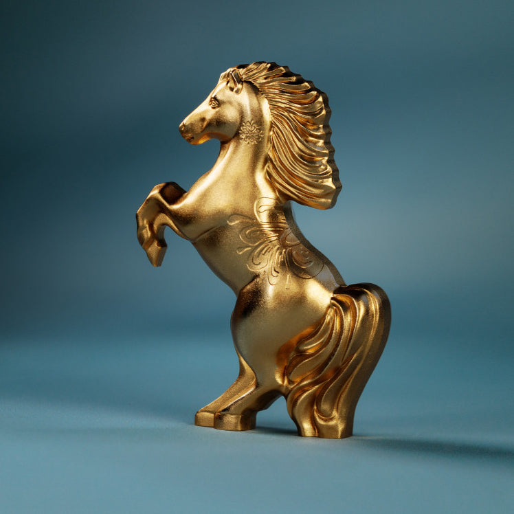 2026 1000 Togrog Wild Gilded Horse - Pure Silver Coin