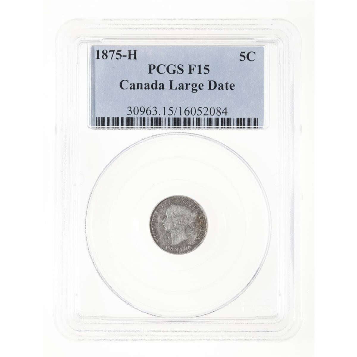 5 cent 1875H LD PCGS F-15