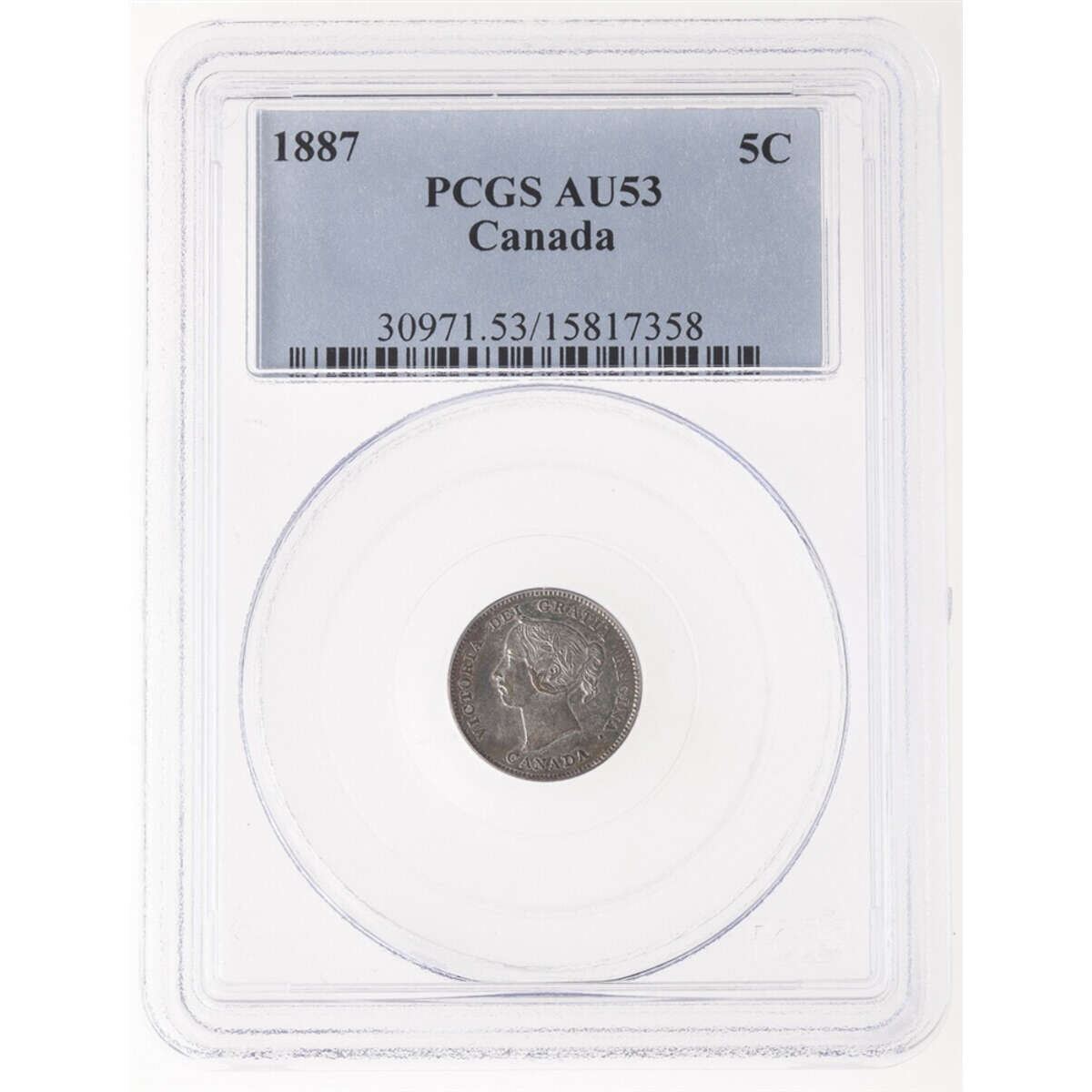 5 cent 1887  PCGS AU-53