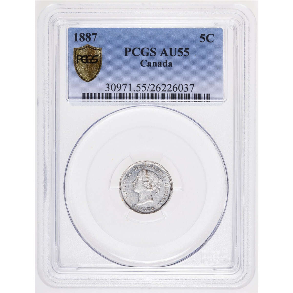 5 cent 1887  PCGS AU-55