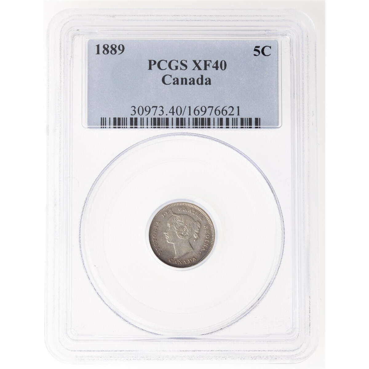 5 cent 1889  PCGS EF-40