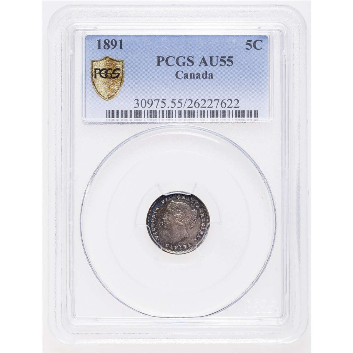 5 cent 1891  PCGS AU-55