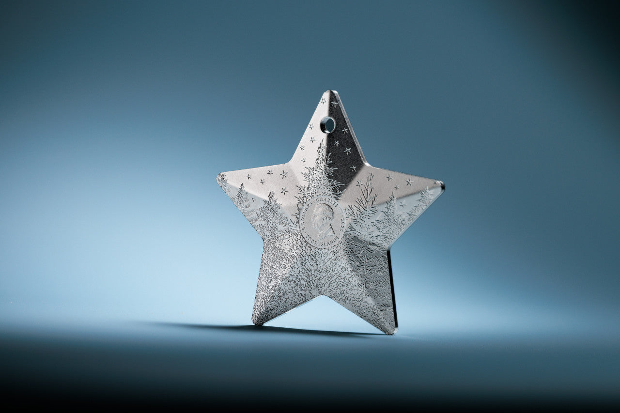 2025 $5 Holiday Ornament: Winter Frost - Pure Silver Coin