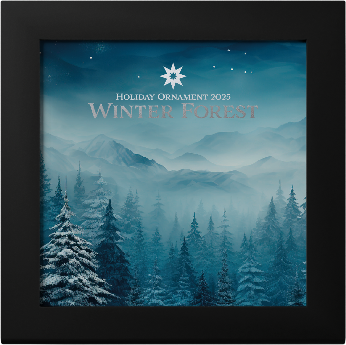 2025 $5 Holiday Ornament: Winter Frost - Pure Silver Coin