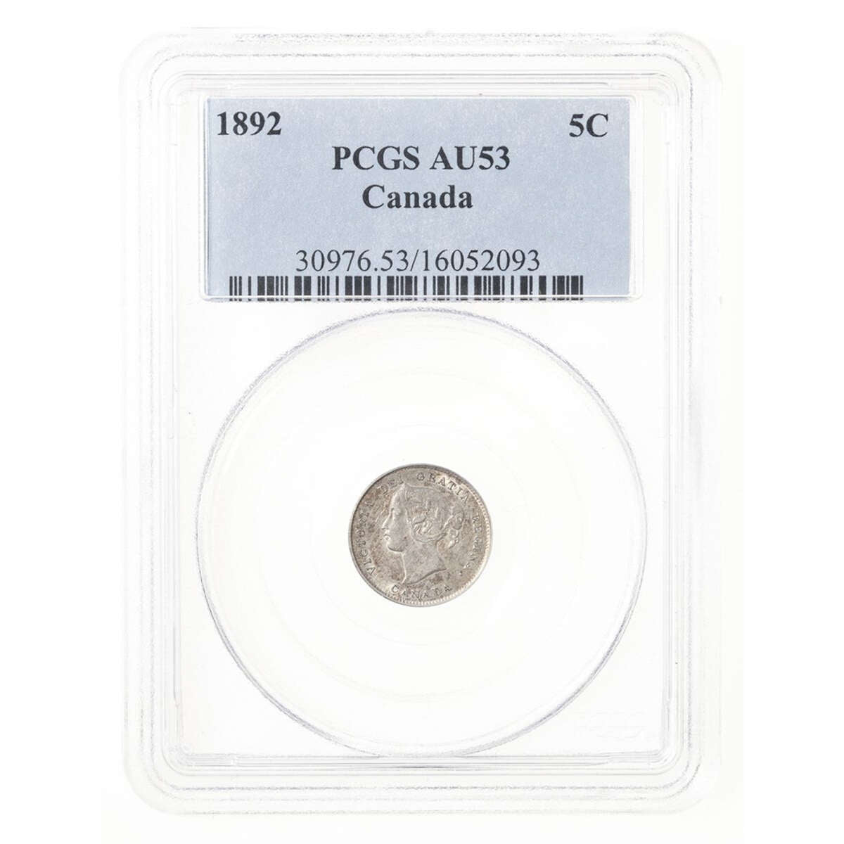 5 cent 1892 Obv 2  PCGS AU-53