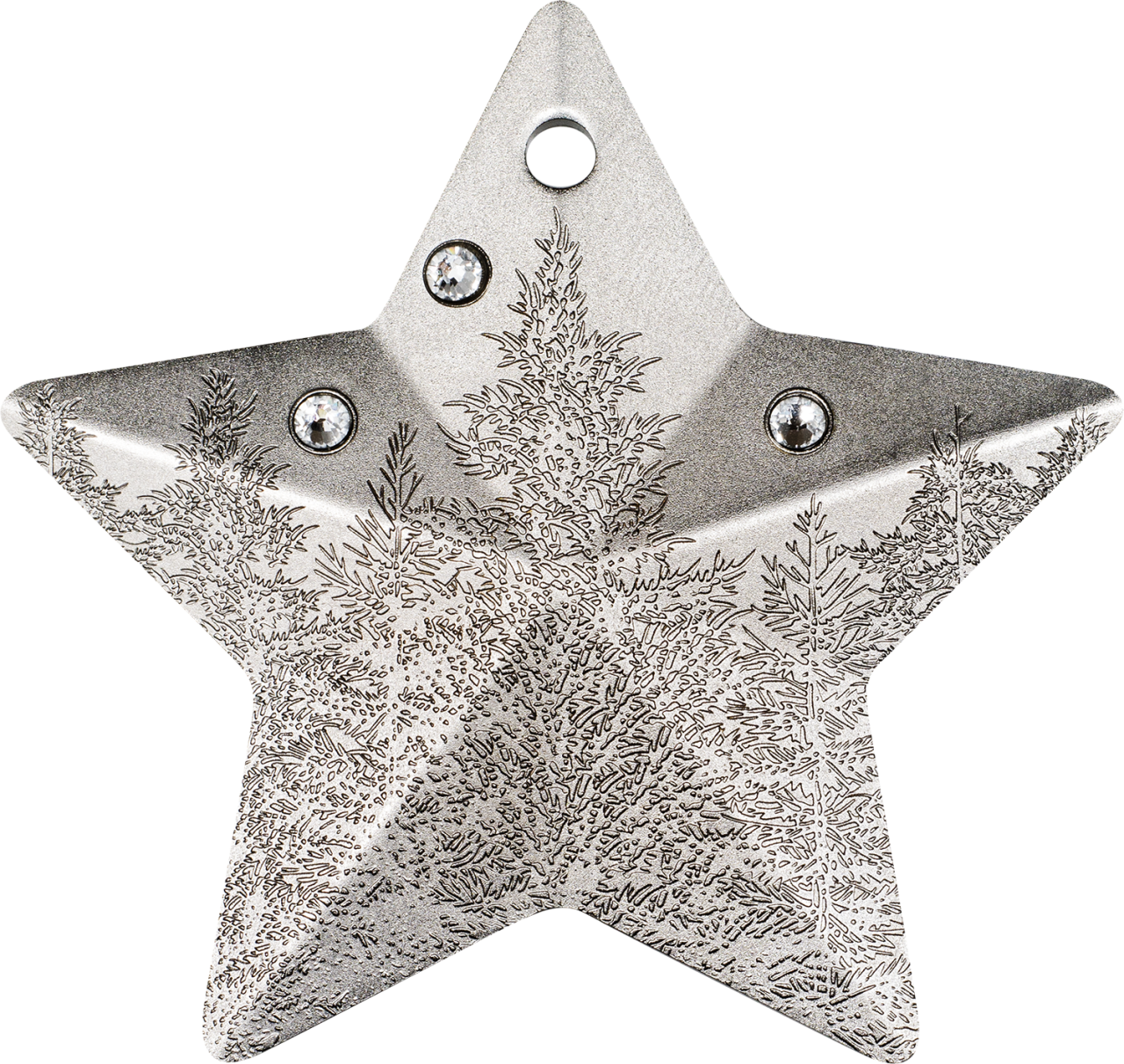 2025 $5 Holiday Ornament: Winter Frost - Pure Silver Coin