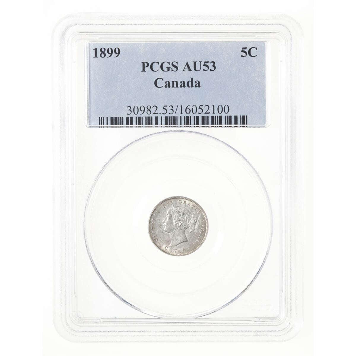 5 cent 1899 Obv 2 PCGS AU-53