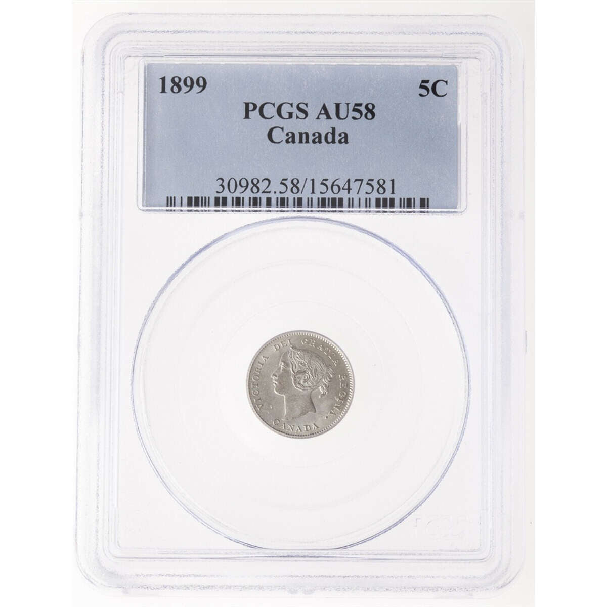 5 cent 1899  PCGS AU-58