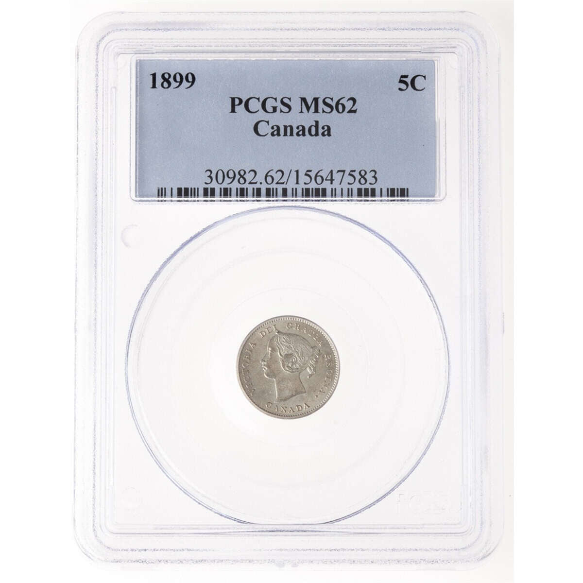 5 cent 1899 Obv 2 PCGS MS-62