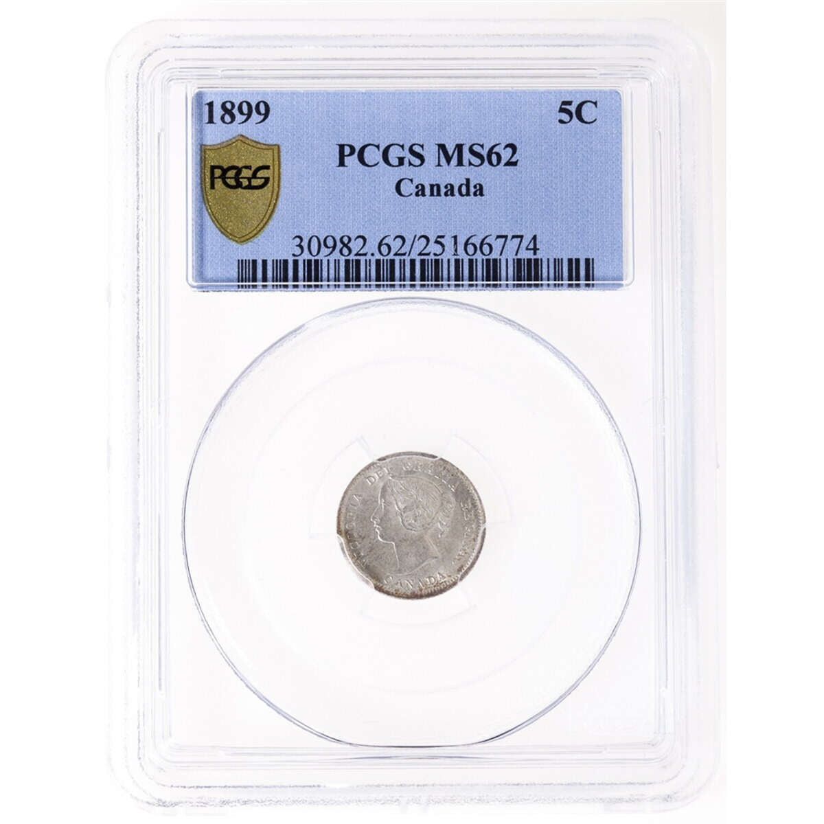 5 cent 1899  PCGS MS-62