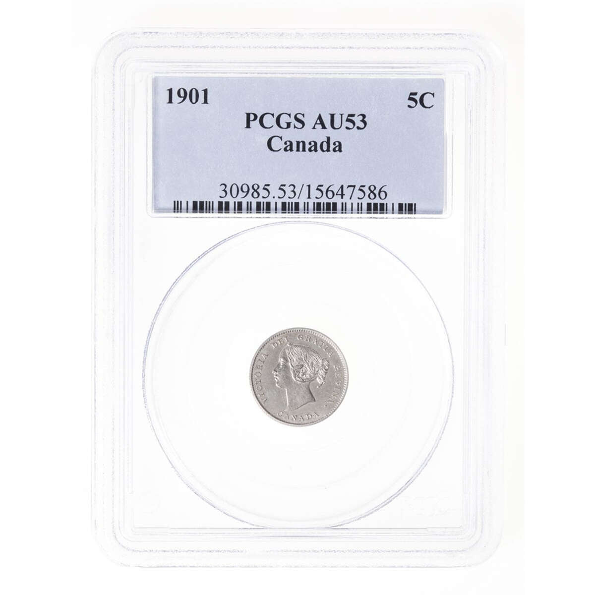 5 cent 1901  PCGS AU-53