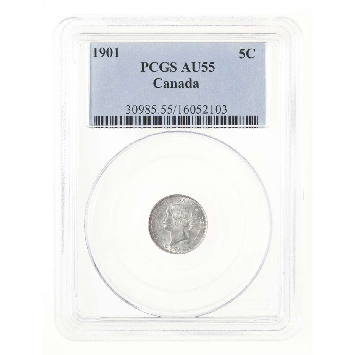 5 cent 1901  PCGS AU-55