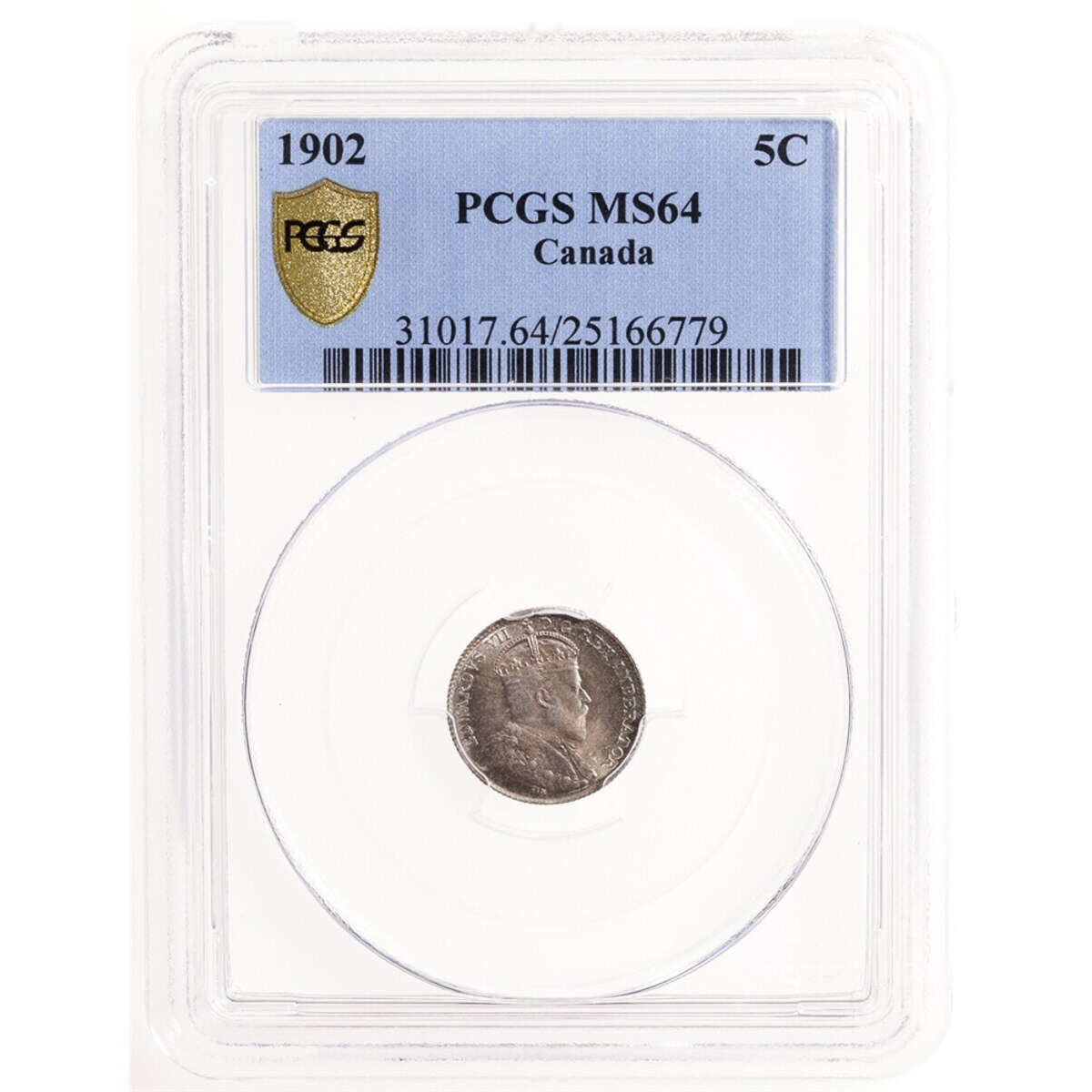 5 cent 1902  PCGS MS-64