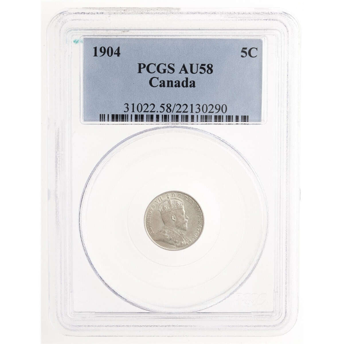 5 cent 1904  PCGS AU-58