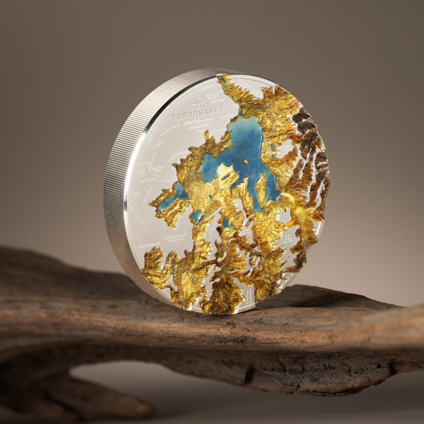 2025 $25 Topography: Yellowstone - Pure Silver Coin