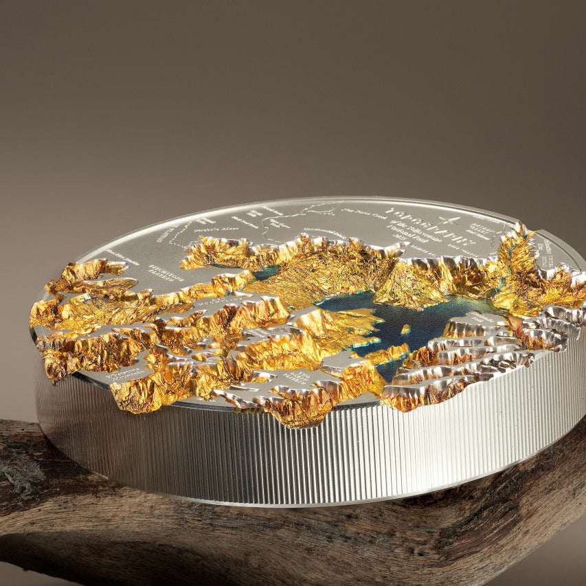 2025 $25 Topography: Yellowstone - Pure Silver Coin