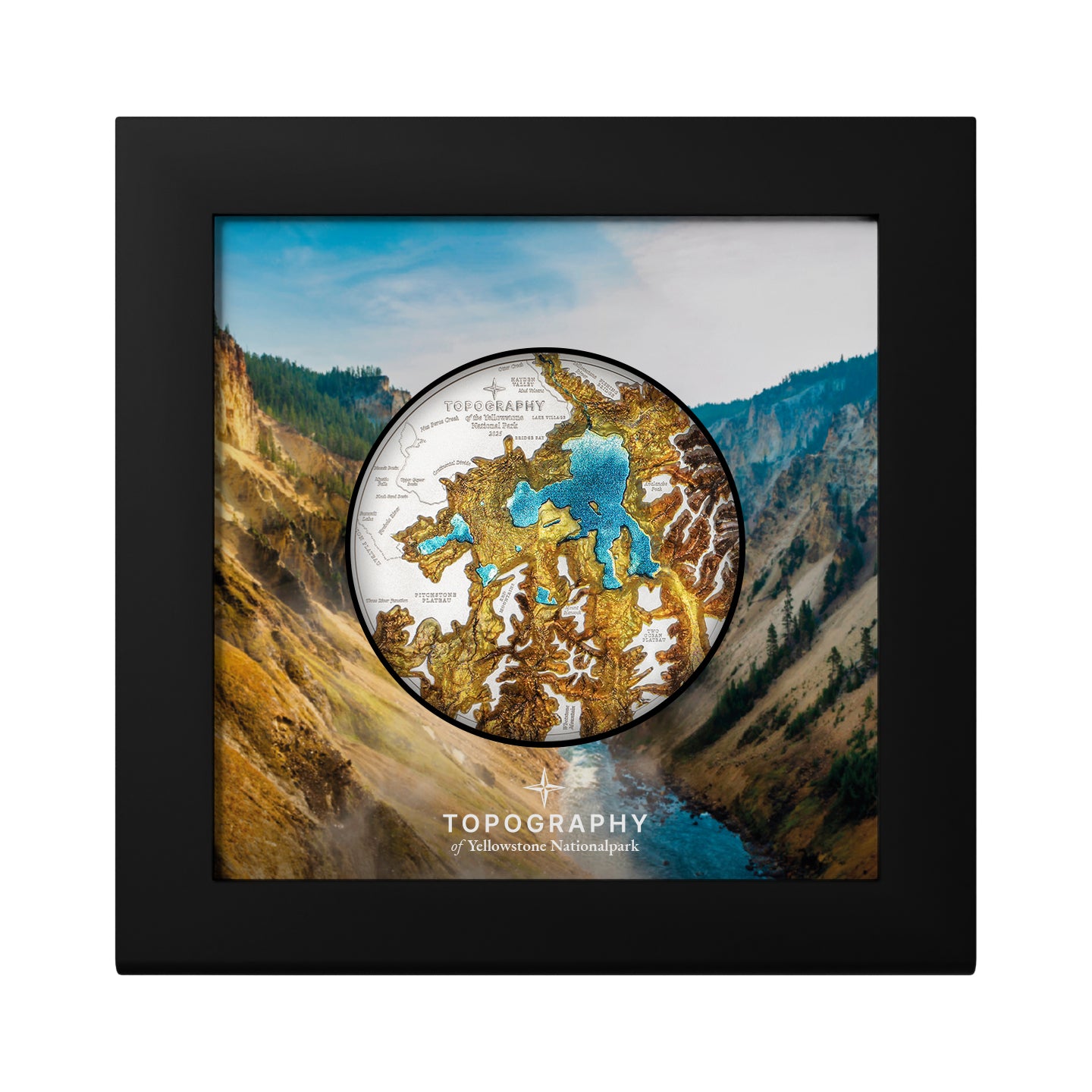 2025 $25 Topography: Yellowstone - Pure Silver Coin
