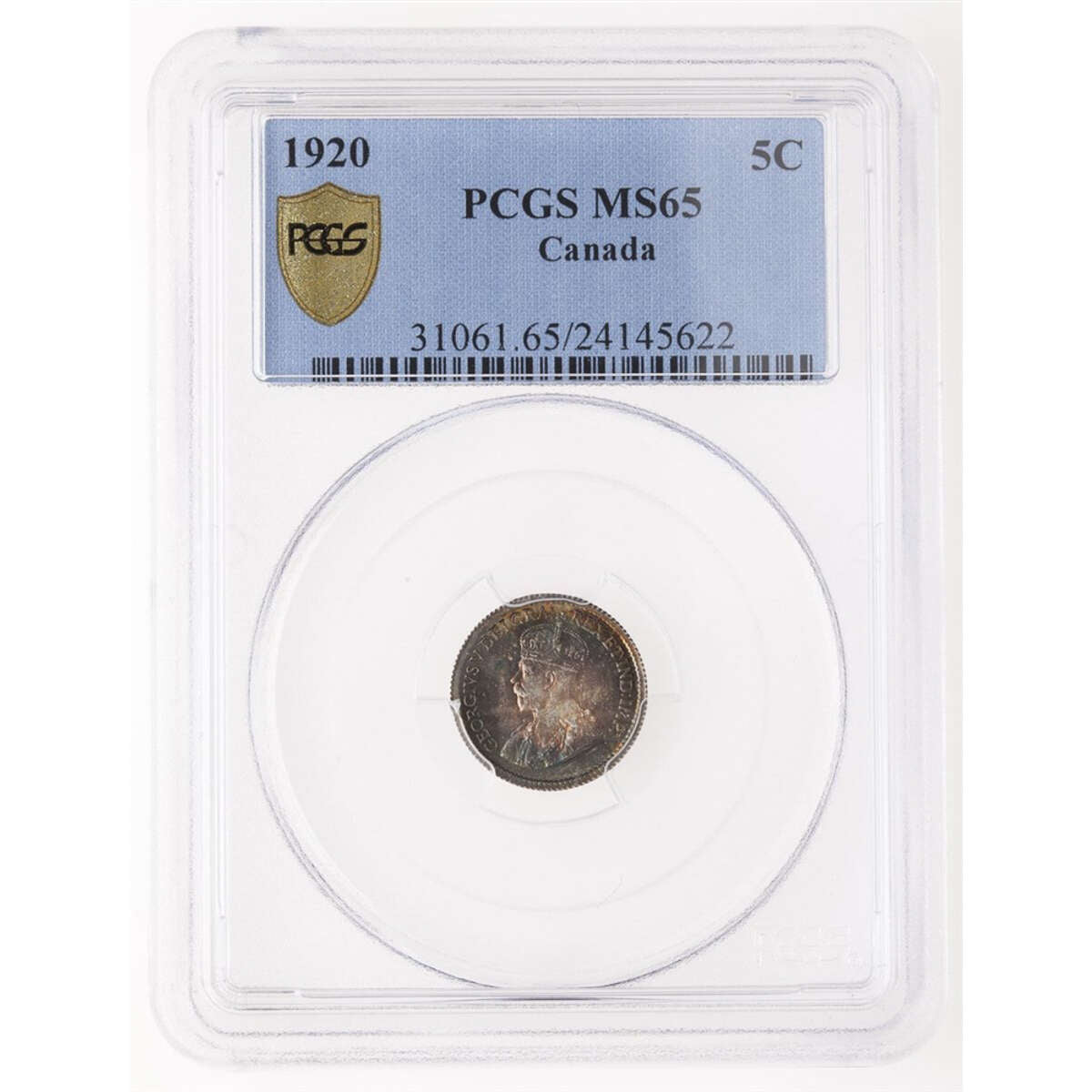 5 cent 1920  PCGS MS-65