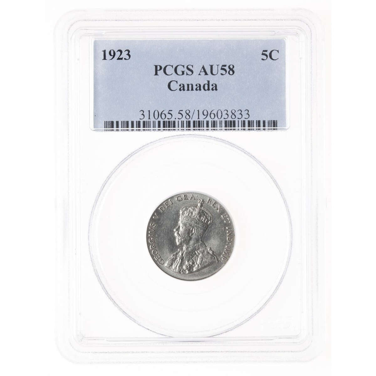 5 cent 1923  PCGS AU-58