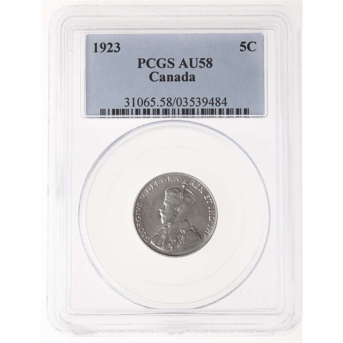 5 cent 1923  PCGS AU-58