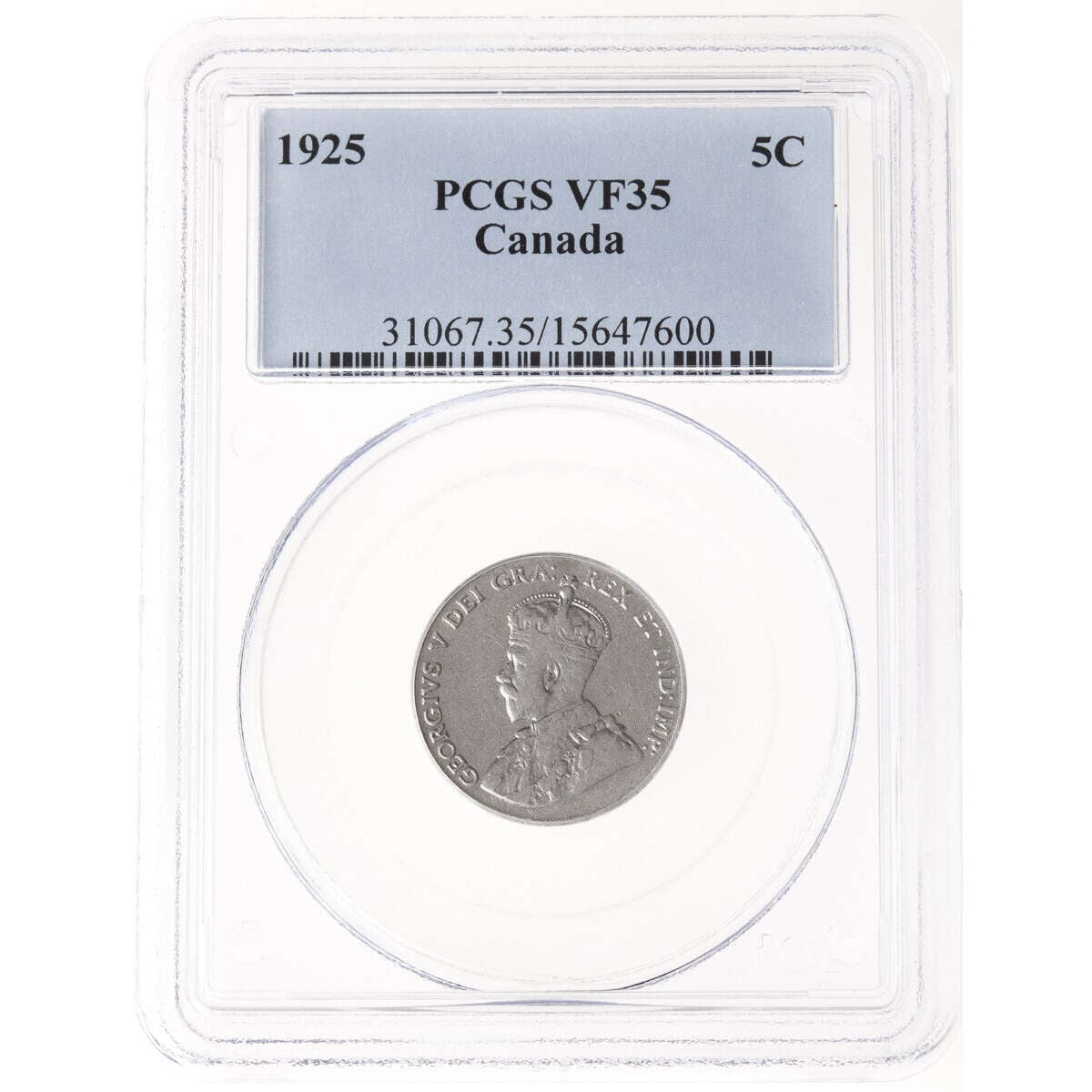 5 cent 1925  PCGS VF-35