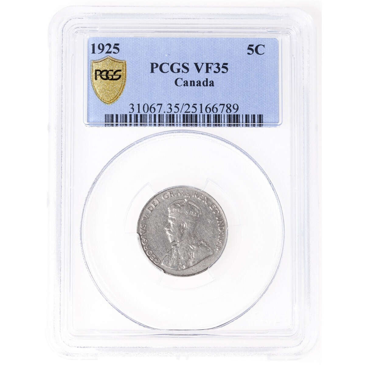 5 cent 1925  PCGS VF-35