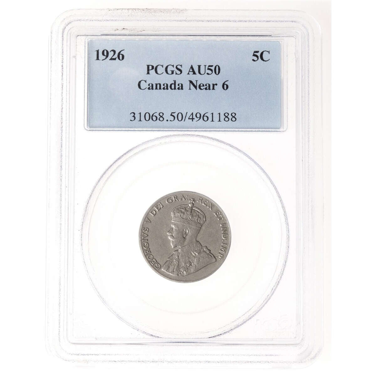 5 cent 1926 Near 6 PCGS AU-50