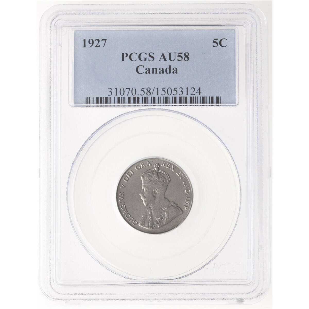 5 cent 1927  PCGS AU-58