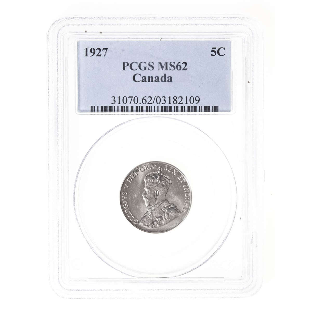 5 cent 1927  PCGS MS-62