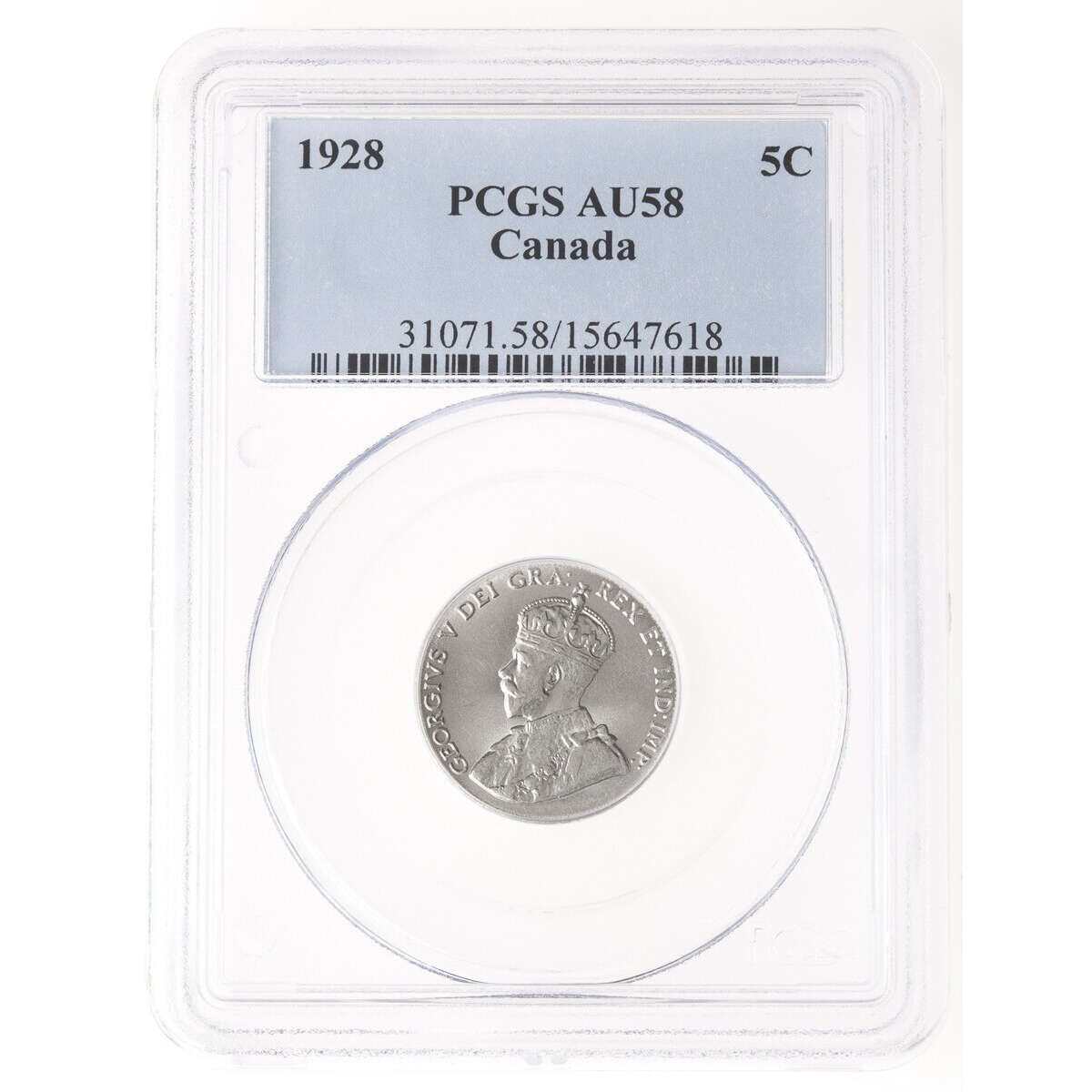 5 cent 1928  PCGS AU-58