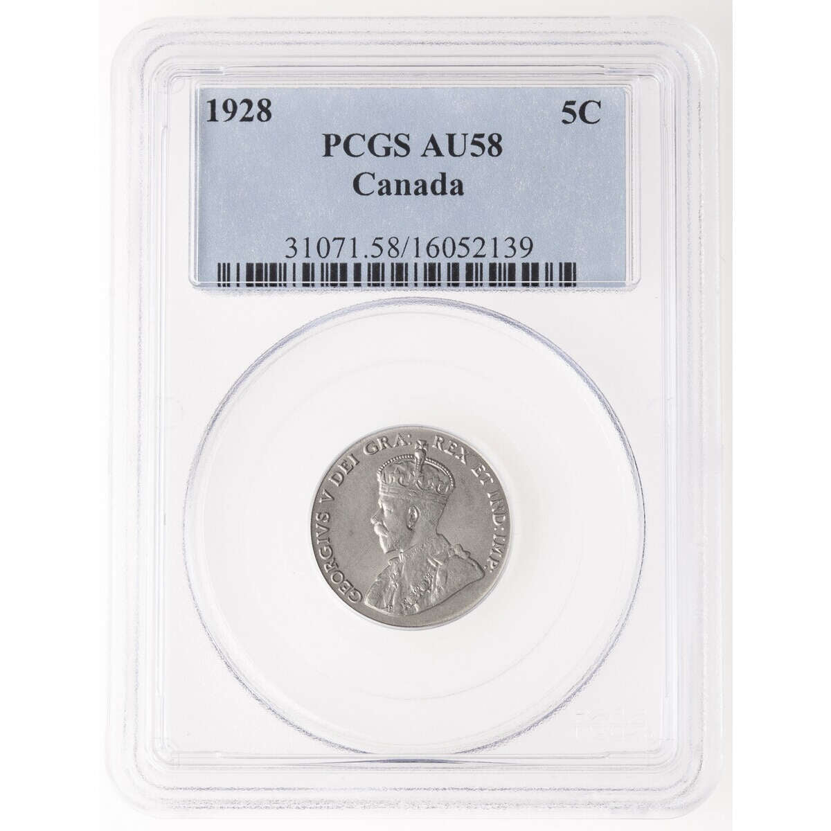 5 cent 1928  PCGS AU-58