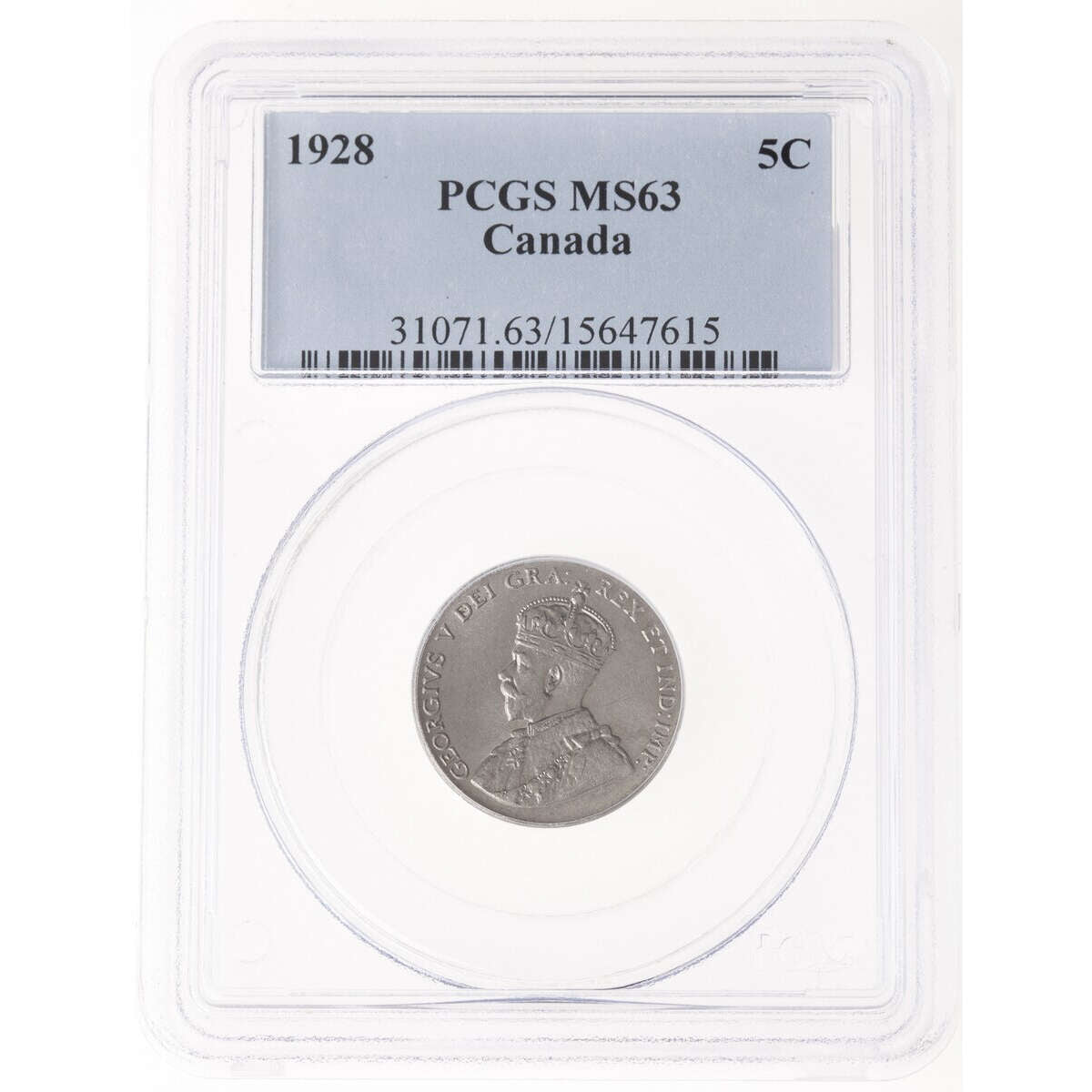 5 cent 1928  PCGS MS-63