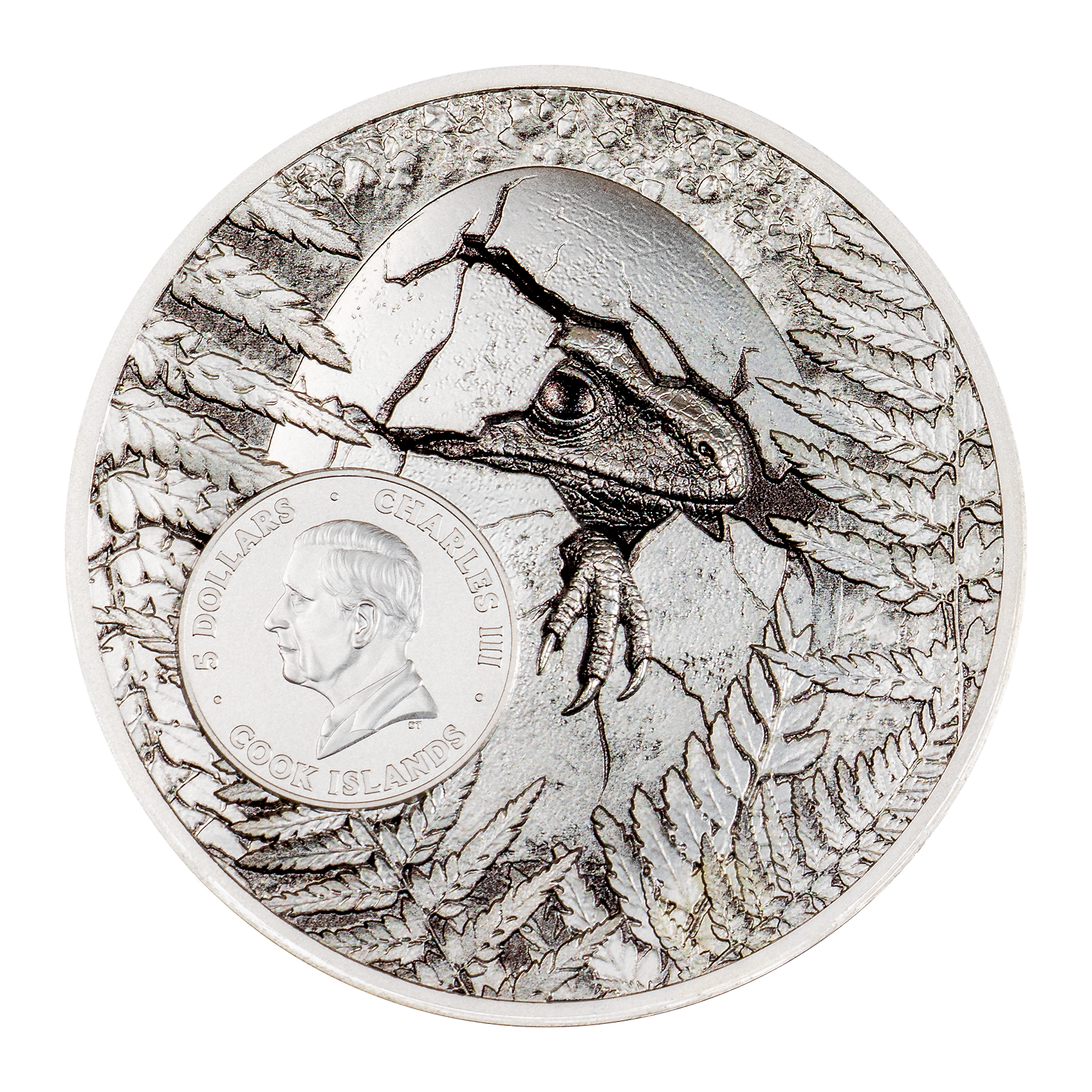2026 $5 Jurassic Relics: Carcharodontosaurus - Pure Silver Coin