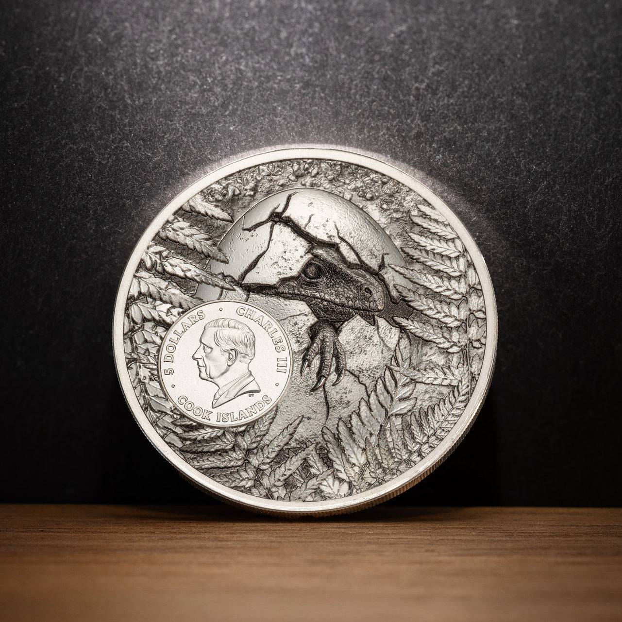 2026 $5 Jurassic Relics: Carcharodontosaurus - Pure Silver Coin