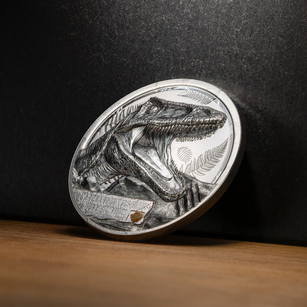 2026 $5 Jurassic Relics: Carcharodontosaurus - Pure Silver Coin