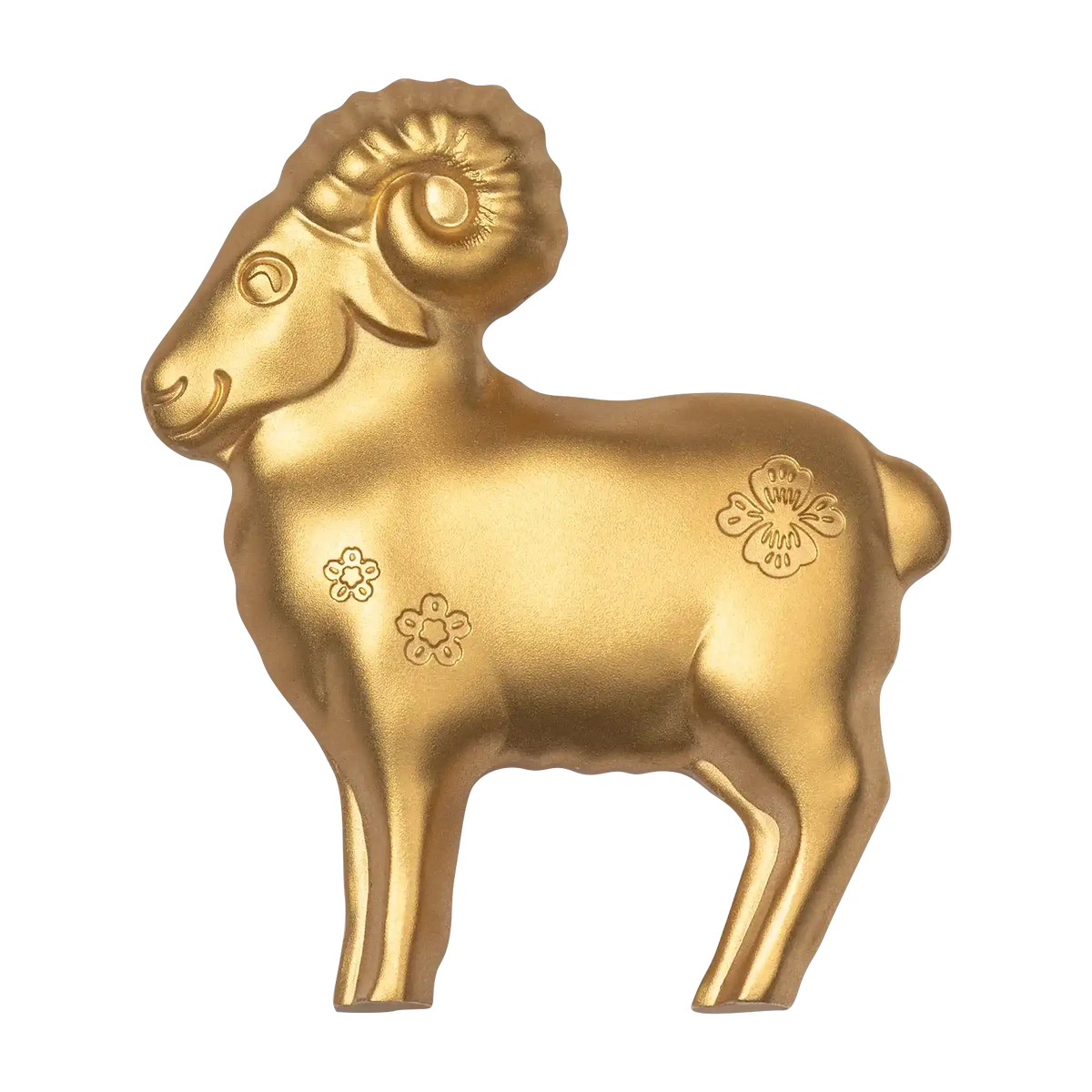 2027 1000 Togrog Fluffy Gilded Sheep - Pure Silver Coin