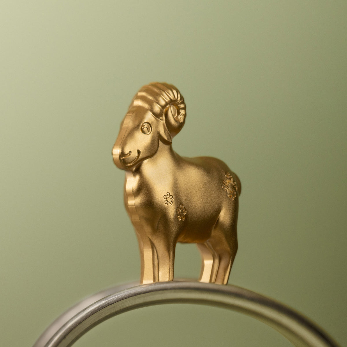 2027 1000 Togrog Fluffy Gilded Sheep - Pure Silver Coin
