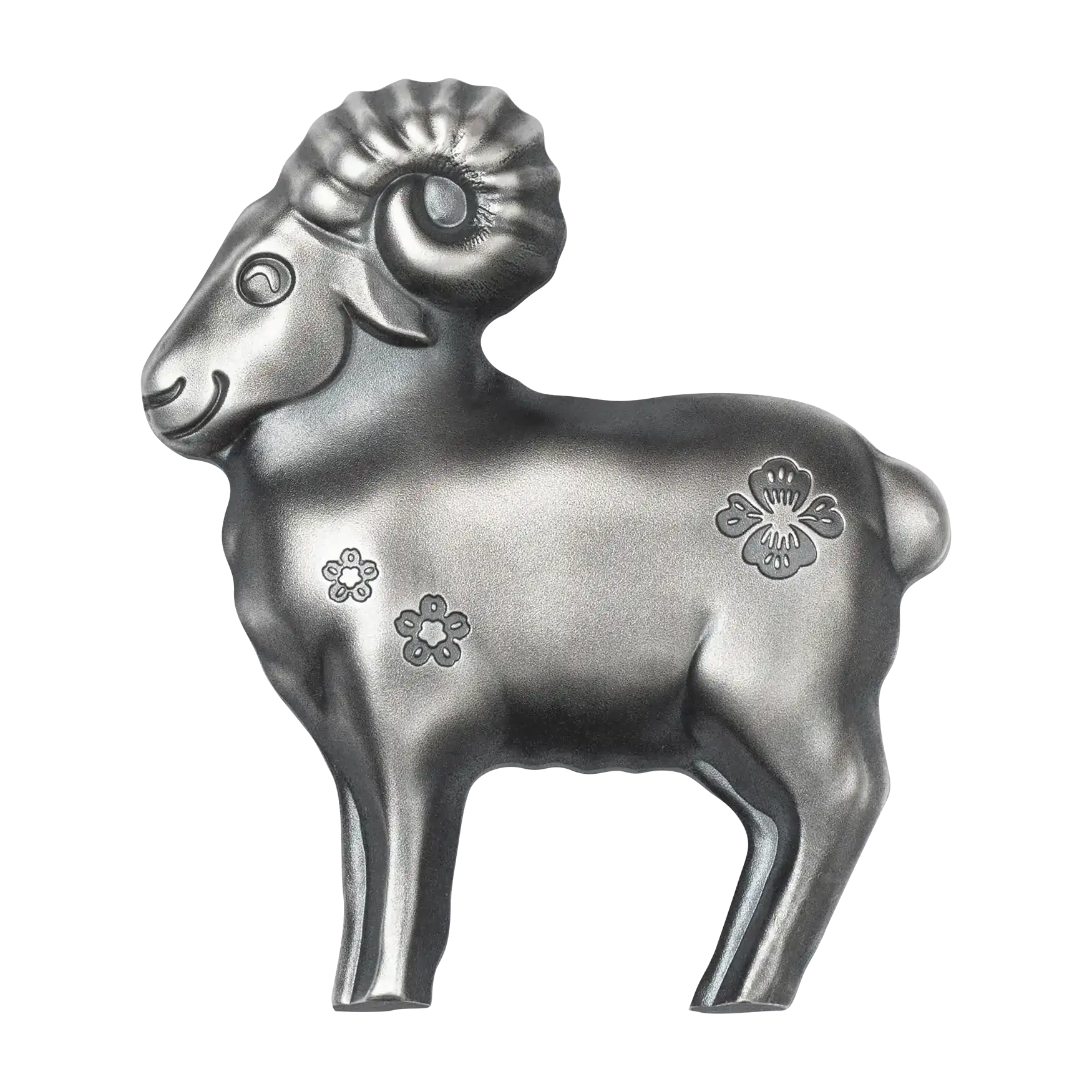 2027 1000 Togrog Fluffy Silver Sheep - Pure Silver Coin