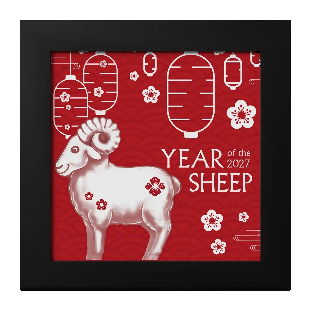 2027 1000 Togrog Fluffy Silver Sheep - Pure Silver Coin