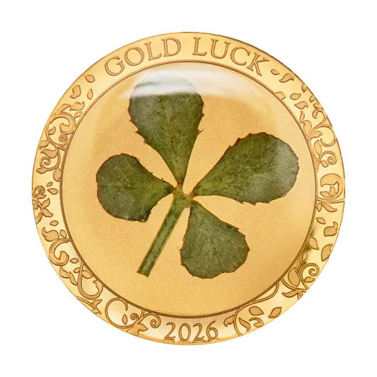 2026 $10 Four Leaf Clover: Gold Luck - Pure Gold Coin