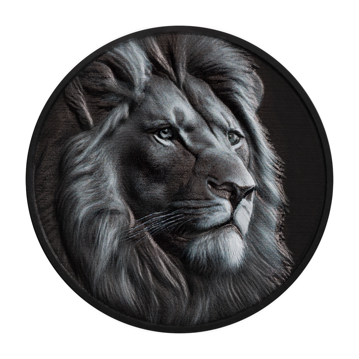 2026 $5 Black and White: Lion - Pure Silver Coin