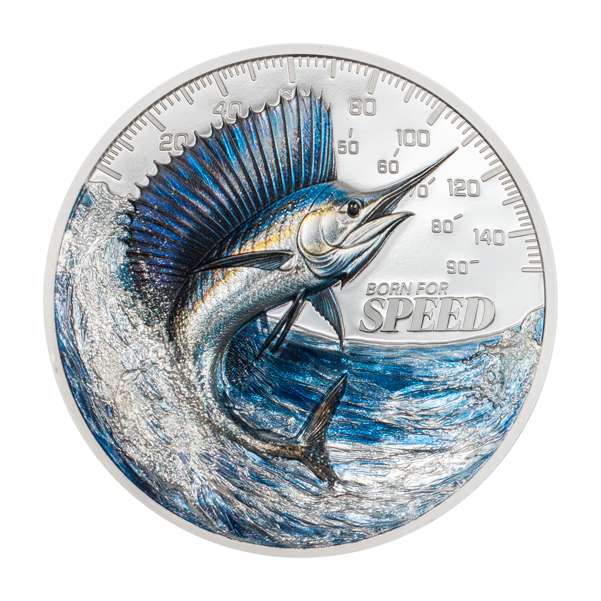 2027 $5 Born for Speed: Sailfish - Pure Silver Coin
