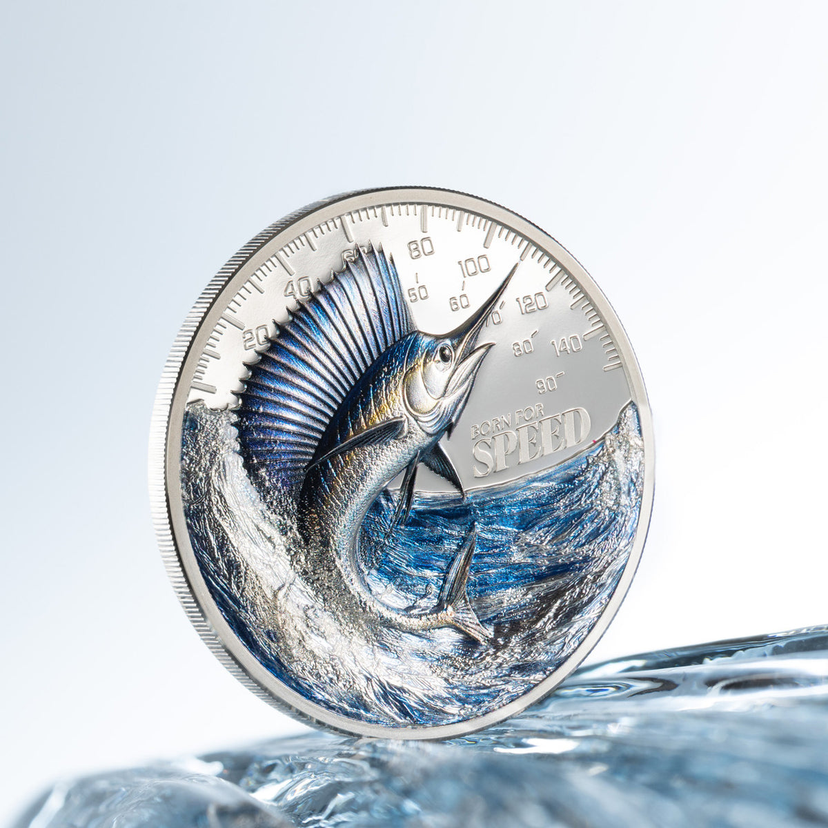 2027 $5 Born for Speed: Sailfish - Pure Silver Coin