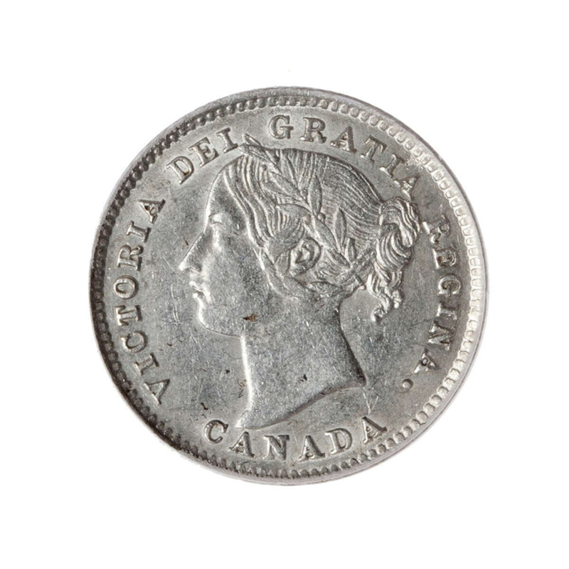 10 cent 1885 Obv 4 PCGS AU-50