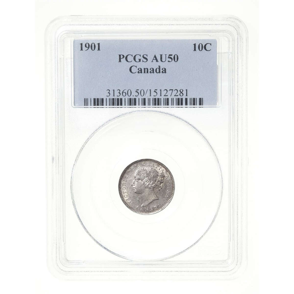 10 cent 1901  PCGS AU-50